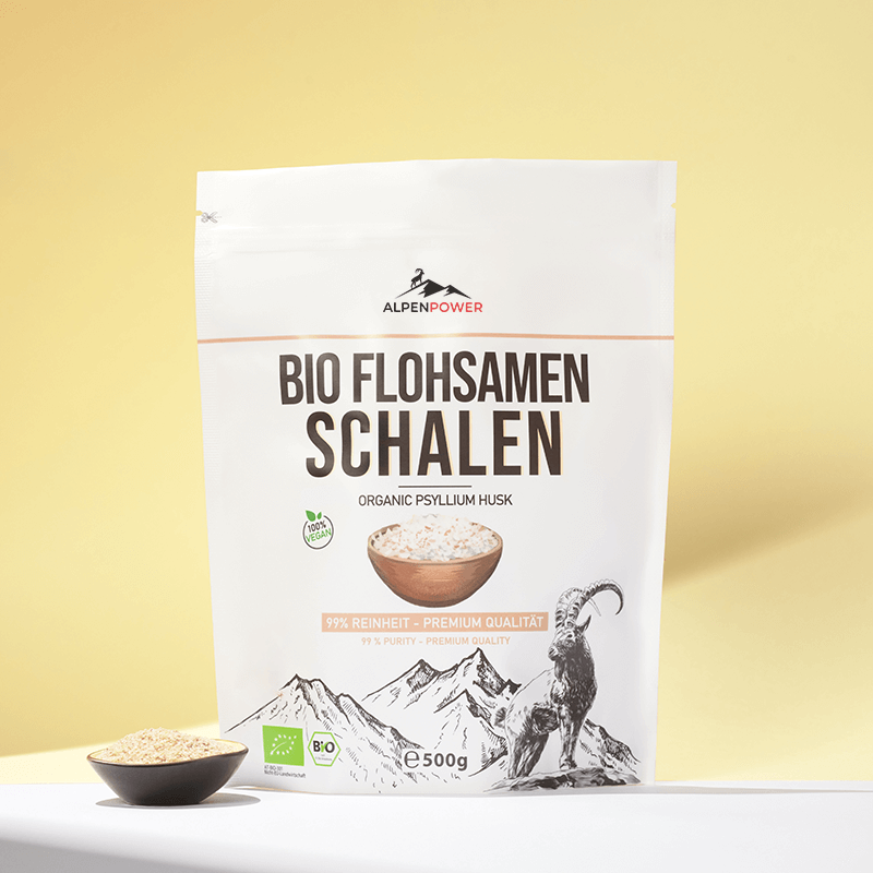 Flohsamenschalen in Premium Bio-Qualität – ballaststoffreiches Naturprodukt im Detail, vielseitig einsetzbar für gesunde Ernährung