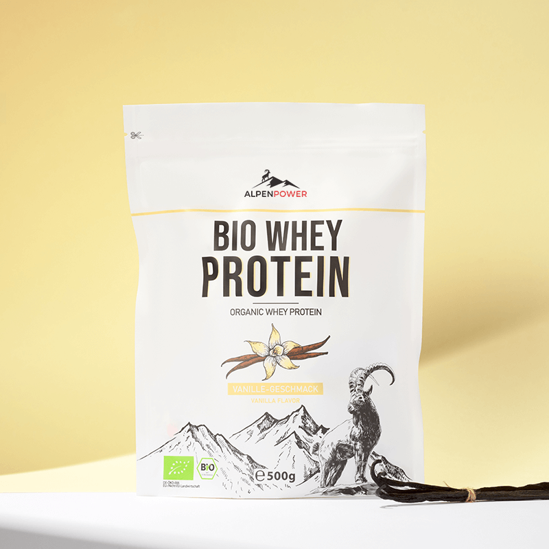 Vanille Bio Whey Protein Pulver – cremig, hochwertig & natürlich