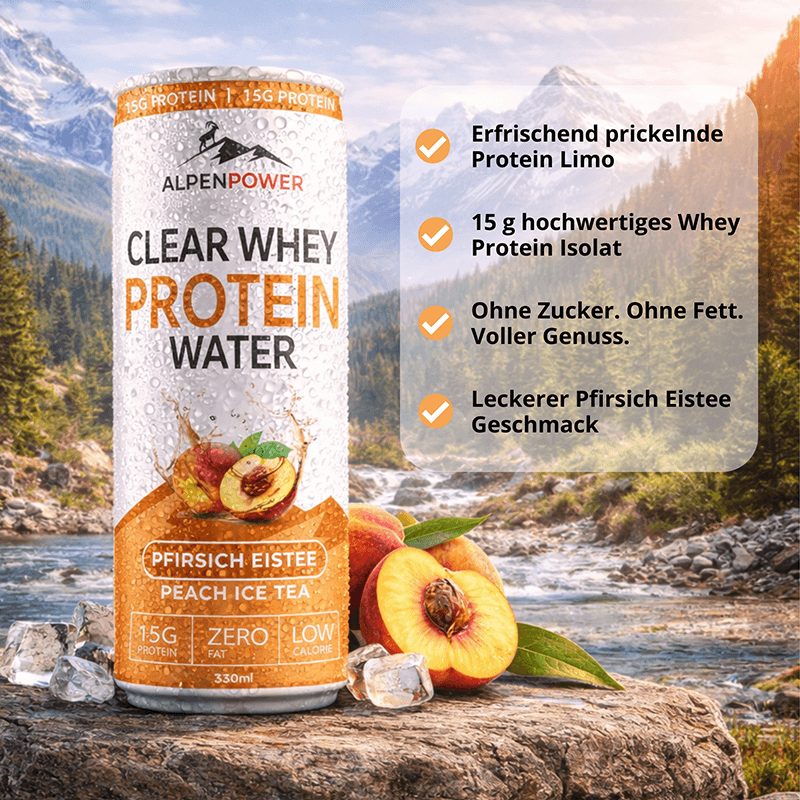 Clear Whey Protein Water Pfirsich Eistee 330 ml