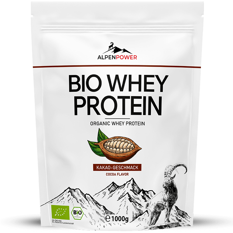 Bio Whey Protein Kakao – Premium Molkenprotein aus Bio-Alpenmilch