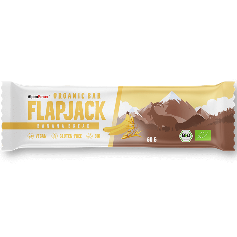 Bio Flapjack Riegel Banana Bread – veganer, glutenfreier Haferriegel mit natürlichem Bananengeschmack, ohne künstliche Zusätze