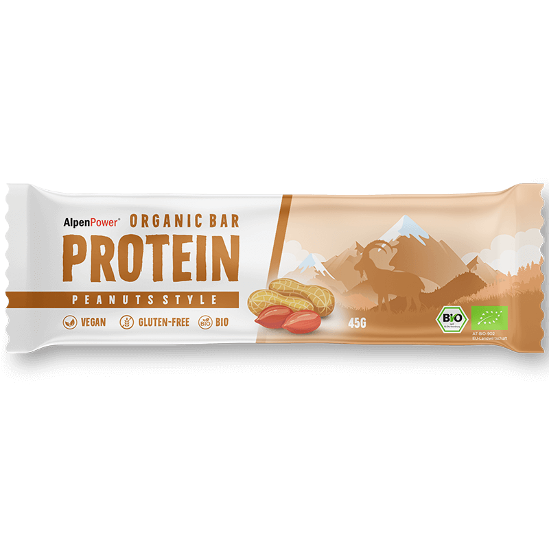 Bio Vegan Protein Riegel Peanut – veganer, natürlicher Proteinriegel, glutenfrei & ohne künstliche Zusätze