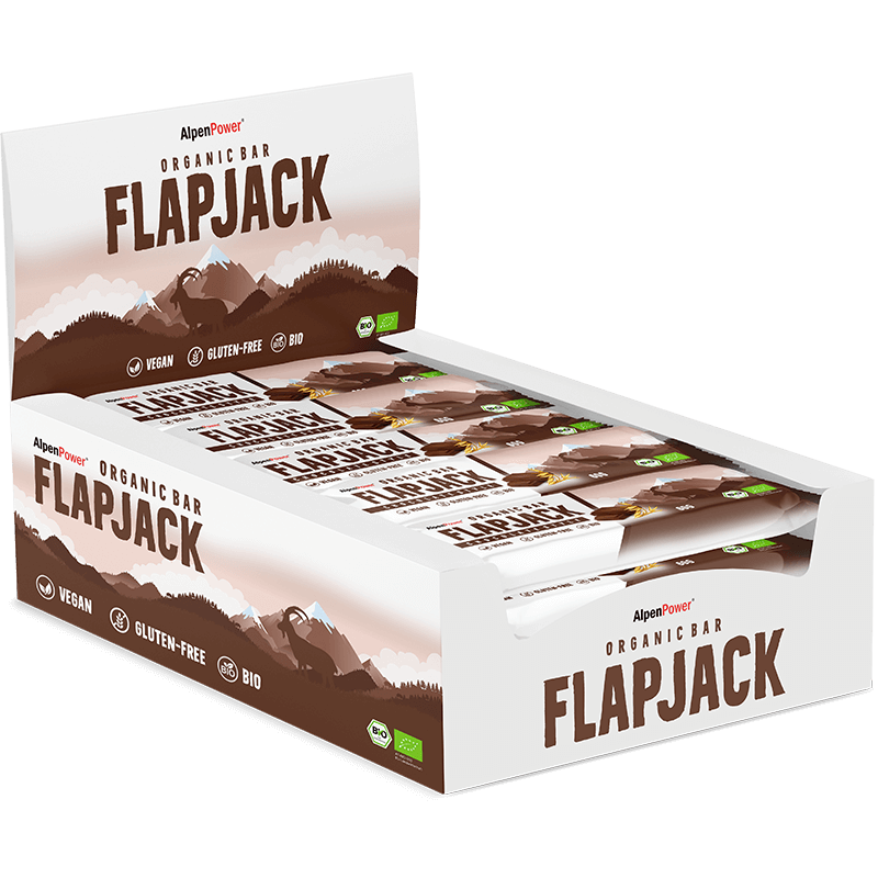 Chocolate Style Flapjack Box – Schokoladiger Bio-Snack, vegane Haferriegel-Alternative