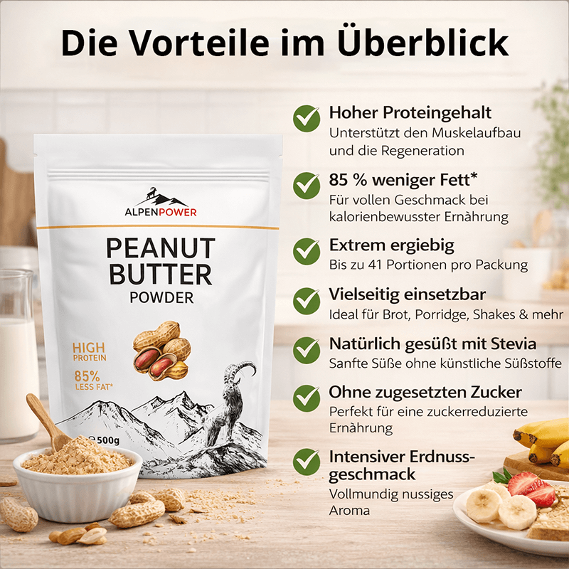 Erdnussbutter Pulver 500 g